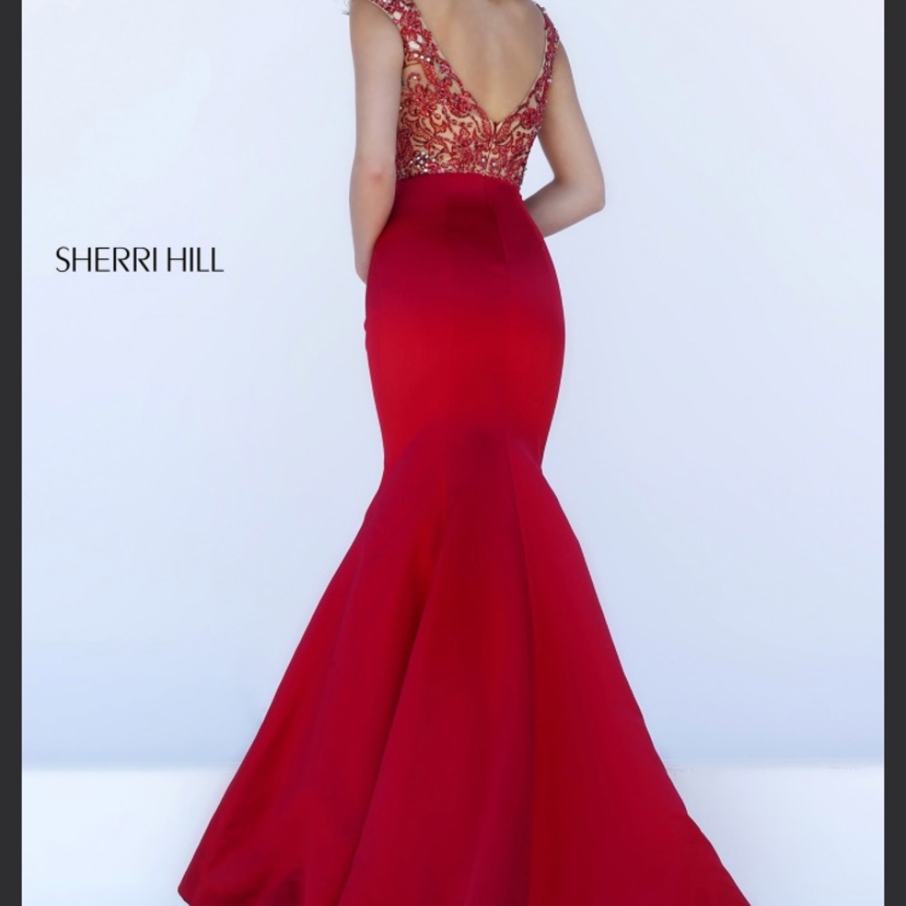Sherri Hill 2017 red prom dress